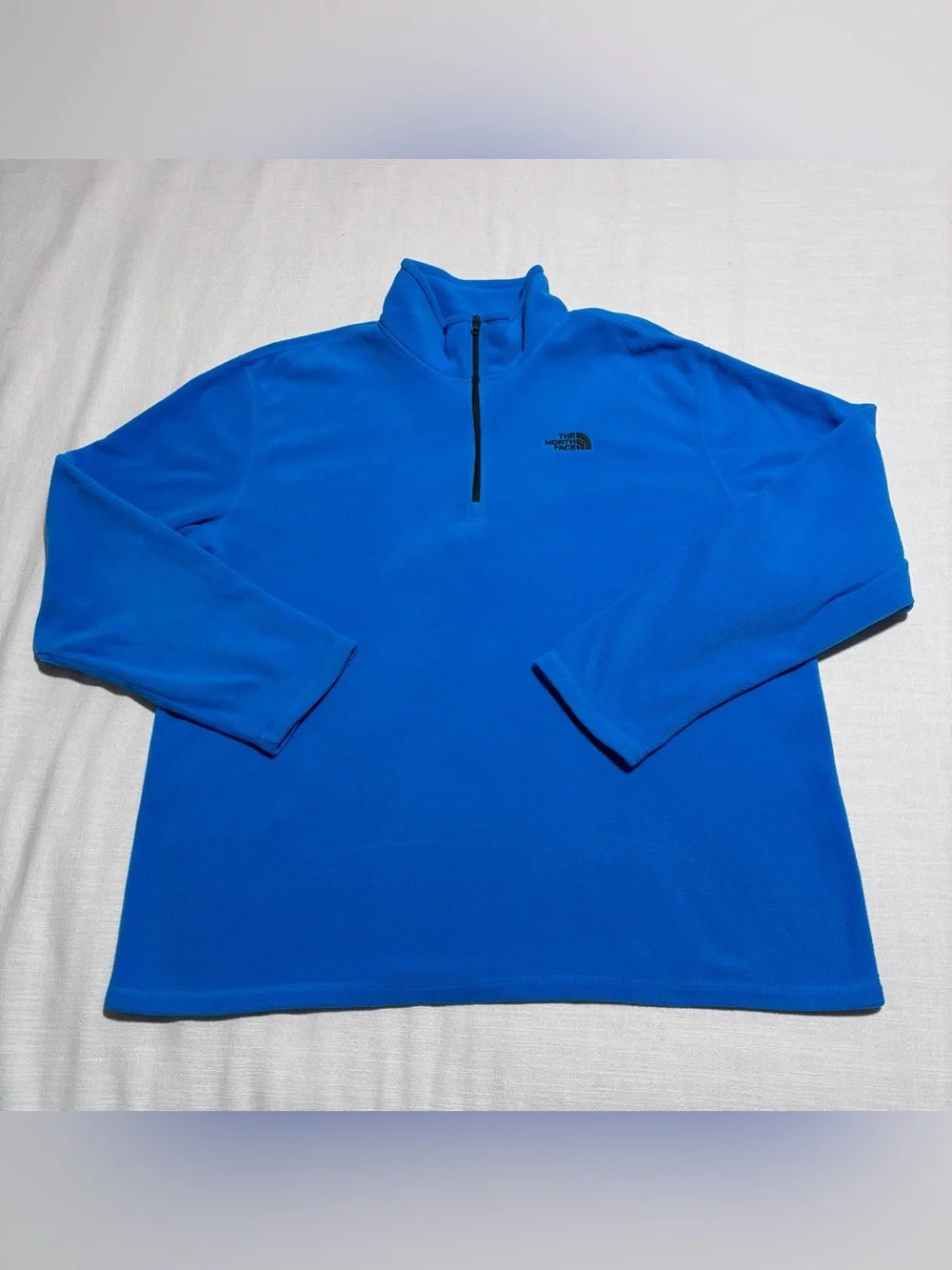 Men’s The North Face Fleece 1/4 Zip Pullover Sweater | Blue | Size XL